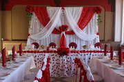 Декорирование свадебного зала,  оформление зала для торжеств 